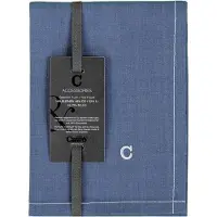 Cawö Theedoek Solid Nachtblauw 50 x 70 cm (set van 4)