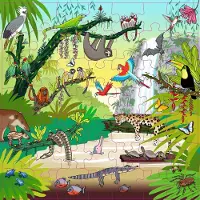 Educo Woordenschatpuzzel - Tropisch bos - 49 stukjes -