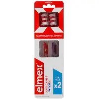 Elmex Anti-Caries InterX Tandenborstel Medium Duo Pack (Kleur : Oranje)