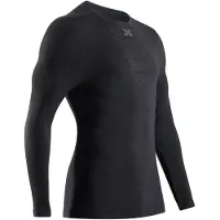 X-Bionic - Thermokleding - Mightywool Shirt LS M Black voor Unisex van Wol - Maat M - Zwart