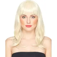 Vegaoo Luxe blonde pruik voor dames - 170 gr - Verkleedpruik - One size