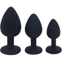 Chimb Buttplug - Siliconen - Voor mannen en vrouwen - Medium - Zwart
