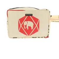 Morethanhip - Grote toilettas 5,6 L van gerecyclede cementzakken - Yindee - olifant - 27 x 19 x 11 cm