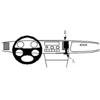 Brodit ProClip houder geschikt voor Saab 900 1983-1993 Center mount