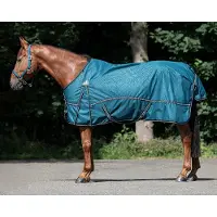 QHP Regendeken turnout de luxe met fleecevoering Sunflower-195