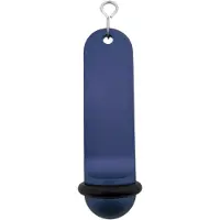 Combicraft Blanco Big Classic Blauw Aluminium Hotel Sleutelhanger 105x30 mm - 5 Stuks