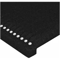 vidaXL Hoofdbord 90x5x78/88 cm stof zwart