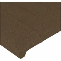 vidaXL Hoofdbord LED 160x5x118/128 cm stof donkerbruin