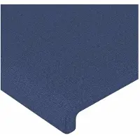 vidaXL Hoofdborden 144x5x78/88 cm stof blauw