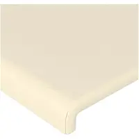 vidaXL Hoofdborden 200x5x78/88 cm kunstleer crèmekleurig