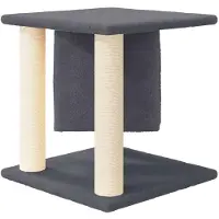 vidaXL Kattenmeubel met sisal krabpalen 37 cm donkergrijs