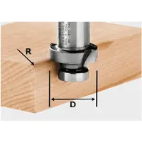 Festool HW R6-OFK 500 afrondfrees 27 x 6 mm (490096) voor OFK 500 voor het afronden van massief hout en gelamineerde platen