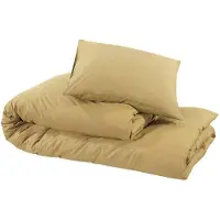 vidaXL Dekbedovertrekset 135x200 cm katoen taupe