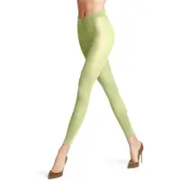Falke Pure Matt eenkleurig materiaal ondoorzichtig 50 DEN legging dames groen - maat S-M