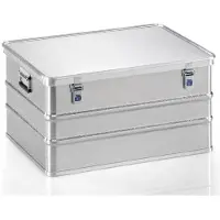 Gmoehling Transportbox, aluminium, L 788 x B 588 x H 410 mm, 156 liter, draagvermogen 75 kg, gewicht 8 kg