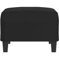 vidaXL Voetenbank 70x55x41 cm microvezelstof zwart