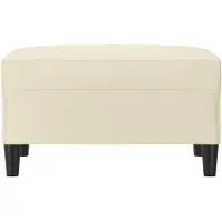 vidaXL Voetenbank 70x55x41 cm kunstleer crèmekleurig