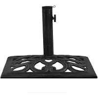 vidaXL Parasolvoet 47x47x33 cm gietijzer zwart