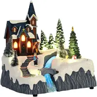 vidaXL Kerstdorp Decoratie 20,5 x 17 x 21 cm Kunststof Meerkleurig