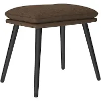vidaXL Voetenbank 45x29,5x35 cm stof bruin