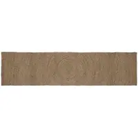 vidaXL Vloerkleden Grijs 60 x 400 cm Jute