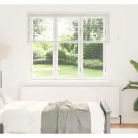 vidaXL Venetiaanse jaloezie Wit 130 x 155 cm 25 mm Aluminium