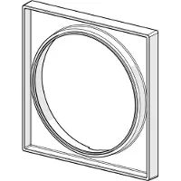 Hansa Bluebox rosetverlenging 15 mm vierkant 17cm 59914192