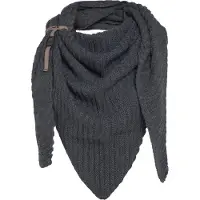 Knit Factory Demy Omslagdoek/Sjaal - Antraciet - 190x85 cm