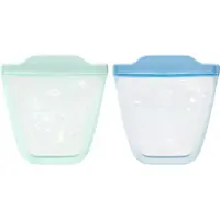 Oxo Tot Silcone bewaarzakken - 2 pack - Gripzakjes - Bewaarbakjes Opal & Dusk