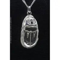 MOOYE ® - Collectie Zilveren Scarabee XL ketting hanger