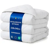 Amazinggirl Dekbed zonder overtrek 240 x 220 cm - zomerdekbed Gewatteerd en Microvezel dekbedden naar bed Dekbed 220 x 240 cm Oeko-Tex
