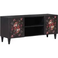 vidaXL Opbergkasten Multikleur 105 x 33 x 46 cm Massief Mango Hout