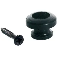 Boston EP-R-B Strap Buttons - Sferisch, Metaal, Zwart, 2-Pack