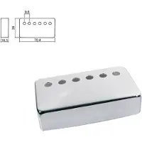 Boston HPC-20-NIF pickup cover, humbucker, pitch=9,8mm, hals positie, metaal nikkel