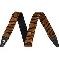Fender 990601052 Wild Animal Print 2 gitaarband, synthetisch bont, tijgerprint