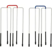 Ubergames Professionele Croquet set, 6 persoons, 11mm stalen poorten, kunststof