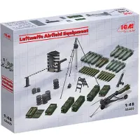 ICM Modelbouwpakket Diorama - 48409 Diorama Luftwaffe Airfield Equipment Plastic - 1:48 - Modelbouw