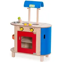 Huismerk Kinderkeuken Wonderworld Blauw/Rood