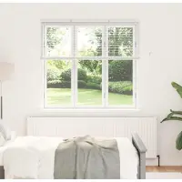 vidaXL Venetiaanse jaloezie Wit 130 x 140 cm 25 mm Aluminium