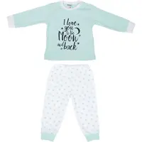 Beeren Mint/Wit To The Moon And Back Maat 74/80 Baby Pyjama 24-020