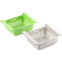InnovaGoods Verstelbare koelkastorganizer Friwer , 2 stuks