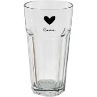 Clayre & Eef Waterglas 320 ml Glas Hart