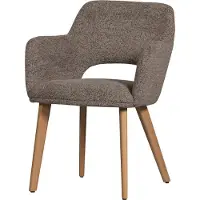 Woood Murat Eetkamerstoelen Houten Bruine Poot - Geel - Set van 2