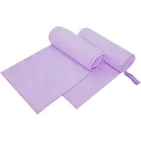 vidaXL Sporthanddoeken 2 st Paars 200 x 100 cm Polyester en polyamide