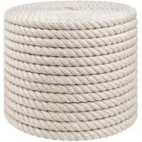 vidaXL Jute Touw 12 mm Wit 100% Tossa jute