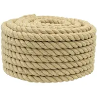 vidaXL Boottouw 20 mm 50 m Naturel polypropylene