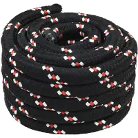vidaXL Boottouw 3 mm 25 m Zwart en Rood PP
