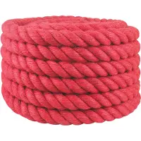 vidaXL Jute Touw 60 mm Rood 100% Tossa jute