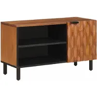 vidaXL TV Kast met opslag Acacia Bruine Afwerking 80 x 33 x 46 cm