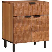 vidaXL Nachtkastje Bruin 50 x 33 x 60 cm Massief Mango Hout